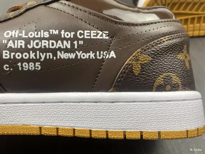 Cheap TBK OW Jordan AJ1 Off-Louis 1 LOW x Air 0623